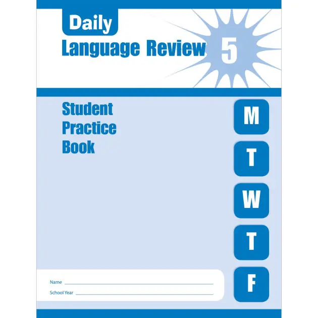 Daily Language Review, Grade 5 Student Edition Workbook Secure Checkout
